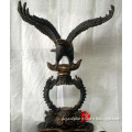 small indoor bronze eagle sculpture for table decor